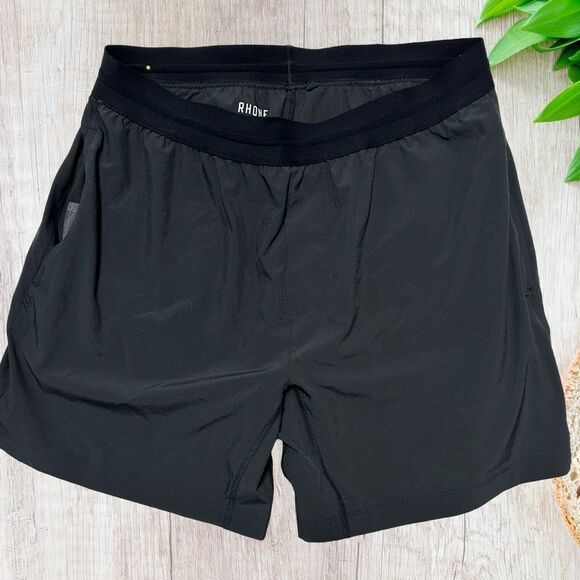 Rhone 7" Mako Short Size XL Black Unlined Pockets Drawcord Casual Summer - Picture 1 of 12
